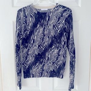 Equipement Femme cashmere zebra print sweater size S